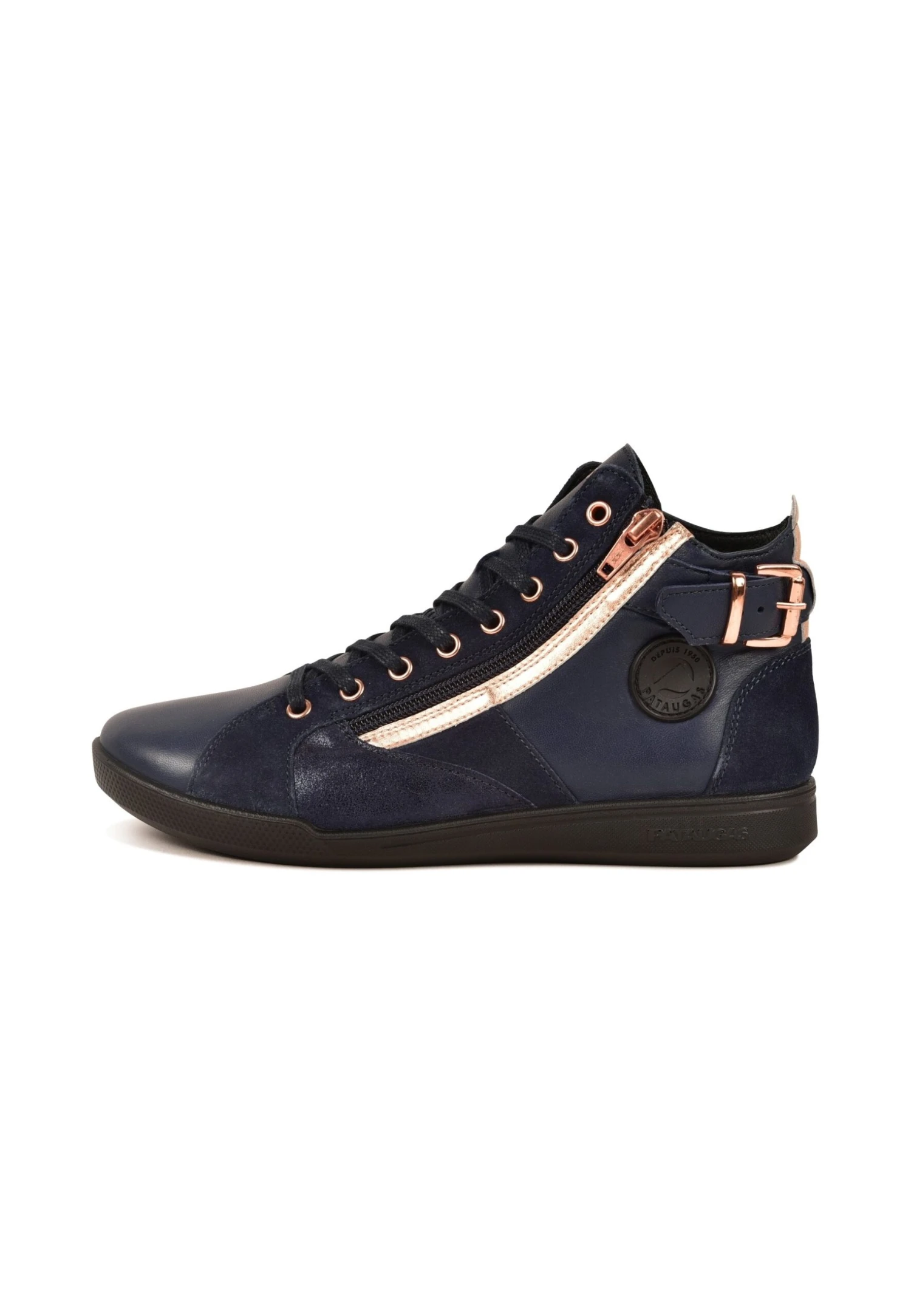 Pataugas Palme/Mix F4H - Zapatillas Altas - Navy Blue 3 Pataugas Palme/Mix F4H - Zapatillas Altas - Navy Blue